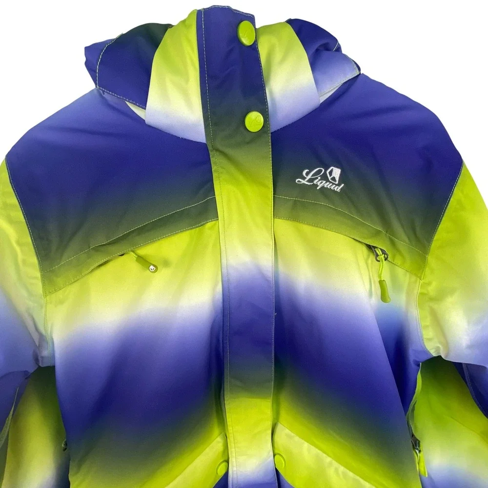 LIQUID Freerider Snowboard Jacket Mens Medium‎ Hooded Waterproof Insulated Ski
